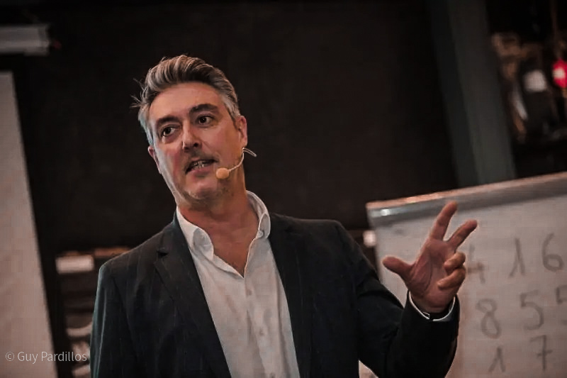 Guy Pardillos leading an interactive communication workshop